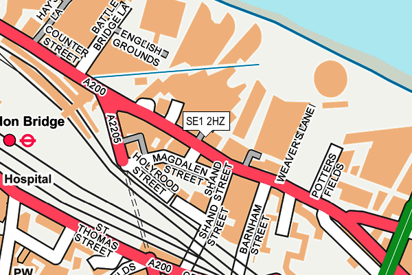 SE1 2HZ map - OS OpenMap – Local (Ordnance Survey) SE1 2HZ map - OS OpenMap – Local (Ordnance Survey)