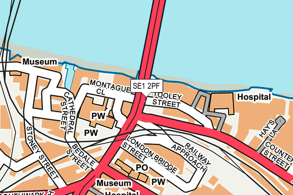 SE1 2PF map - OS OpenMap – Local (Ordnance Survey) SE1 2PF map - OS OpenMap – Local (Ordnance Survey)