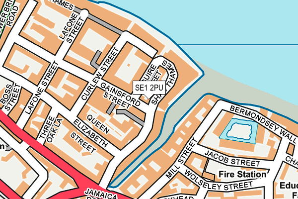 SE1 2PU map - OS OpenMap – Local (Ordnance Survey)