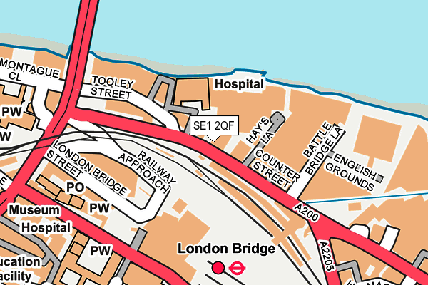 SE1 2QF map - OS OpenMap – Local (Ordnance Survey) SE1 2QF map - OS OpenMap – Local (Ordnance Survey)