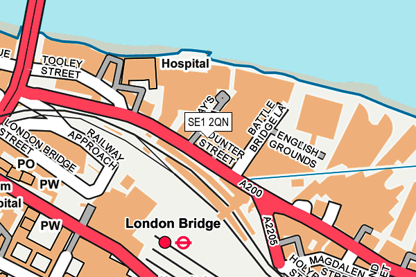SE1 2QN map - OS OpenMap – Local (Ordnance Survey) SE1 2QN map - OS OpenMap – Local (Ordnance Survey)