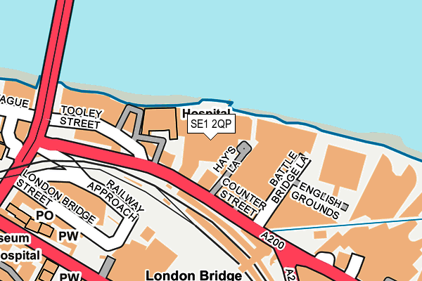 SE1 2QP map - OS OpenMap – Local (Ordnance Survey)