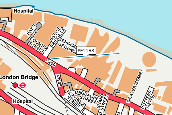 SE1 2RS map - OS OpenMap – Local (Ordnance Survey) SE1 2RS map - OS OpenMap – Local (Ordnance Survey)