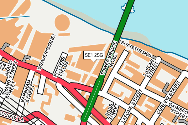 SE1 2SG map - OS OpenMap – Local (Ordnance Survey) SE1 2SG map - OS OpenMap – Local (Ordnance Survey)