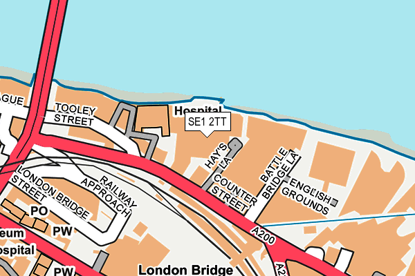 SE1 2TT map - OS OpenMap – Local (Ordnance Survey) SE1 2TT map - OS OpenMap – Local (Ordnance Survey)