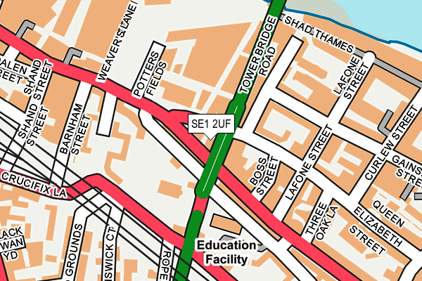 SE1 2UF map - OS OpenMap – Local (Ordnance Survey) SE1 2UF map - OS OpenMap – Local (Ordnance Survey)