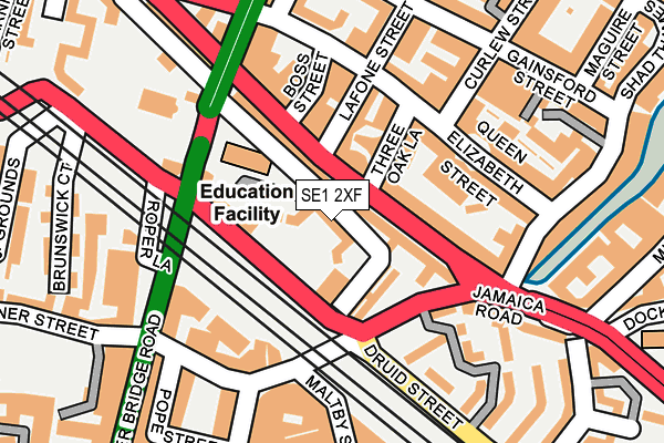 SE1 2XF map - OS OpenMap – Local (Ordnance Survey) SE1 2XF map - OS OpenMap – Local (Ordnance Survey)