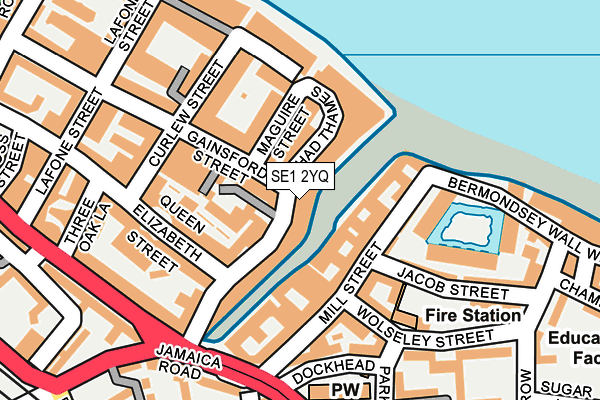SE1 2YQ map - OS OpenMap – Local (Ordnance Survey) SE1 2YQ map - OS OpenMap – Local (Ordnance Survey)