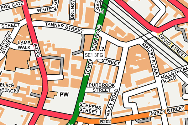 SE1 3FG map - OS OpenMap – Local (Ordnance Survey) SE1 3FG map - OS OpenMap – Local (Ordnance Survey)