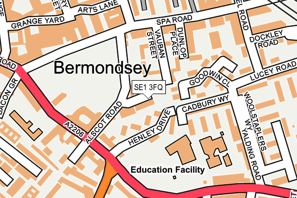 SE1 3FQ map - OS OpenMap – Local (Ordnance Survey) SE1 3FQ map - OS OpenMap – Local (Ordnance Survey)