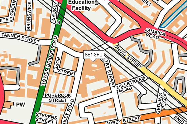 SE1 3FU map - OS OpenMap – Local (Ordnance Survey) SE1 3FU map - OS OpenMap – Local (Ordnance Survey)