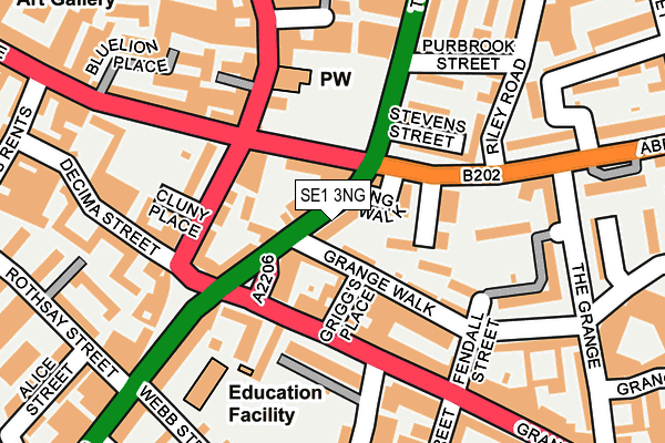 SE1 3NG map - OS OpenMap – Local (Ordnance Survey) SE1 3NG map - OS OpenMap – Local (Ordnance Survey)