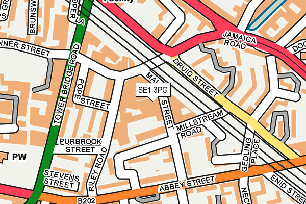 SE1 3PG map - OS OpenMap – Local (Ordnance Survey) SE1 3PG map - OS OpenMap – Local (Ordnance Survey)