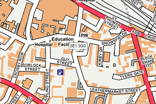 SE1 3QG map - OS OpenMap – Local (Ordnance Survey) SE1 3QG map - OS OpenMap – Local (Ordnance Survey)
