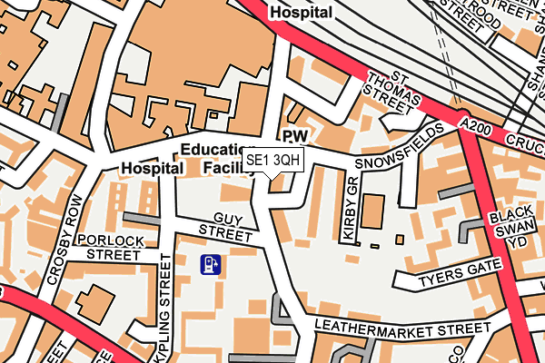 SE1 3QH map - OS OpenMap – Local (Ordnance Survey) SE1 3QH map - OS OpenMap – Local (Ordnance Survey)