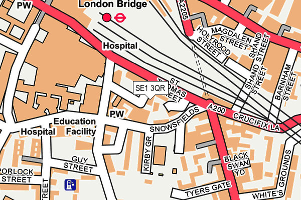 SE1 3QR map - OS OpenMap – Local (Ordnance Survey) SE1 3QR map - OS OpenMap – Local (Ordnance Survey)