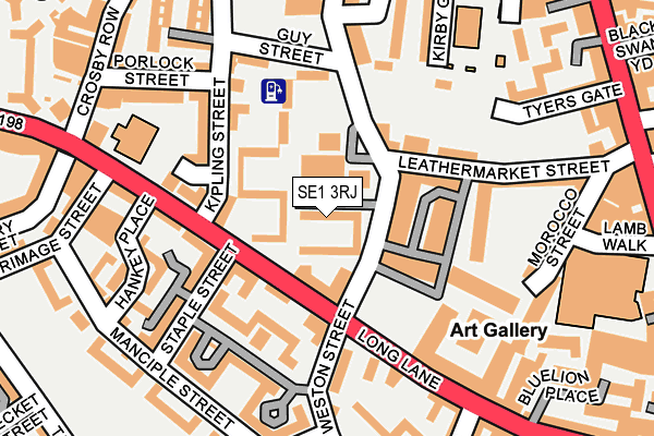 SE1 3RJ map - OS OpenMap – Local (Ordnance Survey) SE1 3RJ map - OS OpenMap – Local (Ordnance Survey)