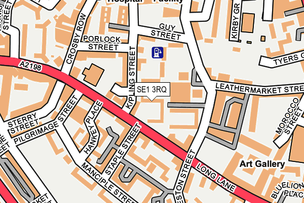 SE1 3RQ map - OS OpenMap – Local (Ordnance Survey)