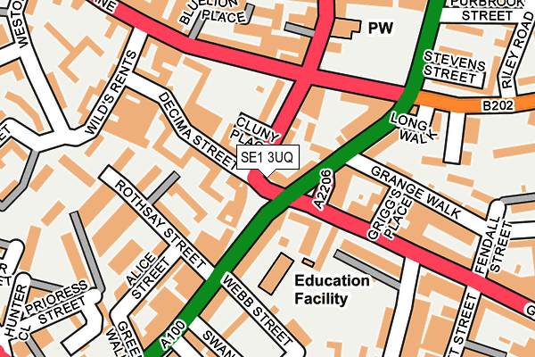 SE1 3UQ map - OS OpenMap – Local (Ordnance Survey) SE1 3UQ map - OS OpenMap – Local (Ordnance Survey)