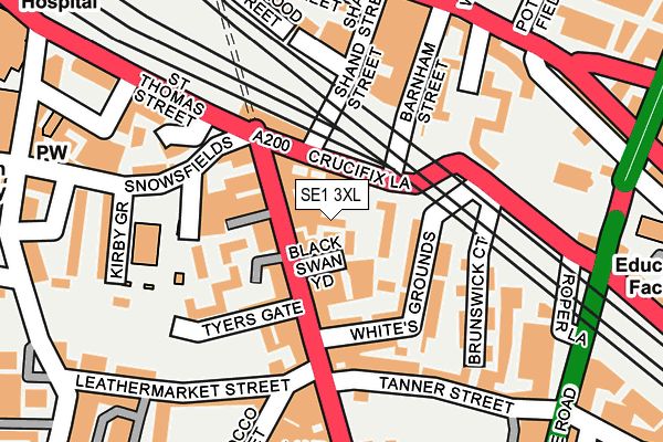 SE1 3XL map - OS OpenMap – Local (Ordnance Survey) SE1 3XL map - OS OpenMap – Local (Ordnance Survey)