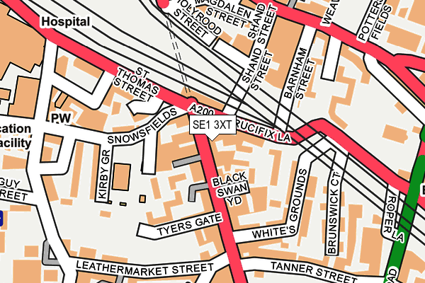 SE1 3XT map - OS OpenMap – Local (Ordnance Survey) SE1 3XT map - OS OpenMap – Local (Ordnance Survey)