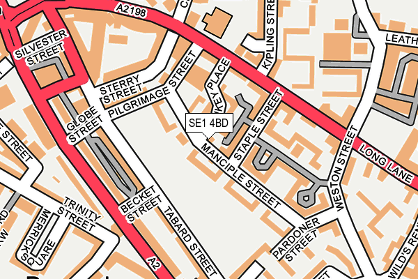 SE1 4BD map - OS OpenMap – Local (Ordnance Survey) SE1 4BD map - OS OpenMap – Local (Ordnance Survey)