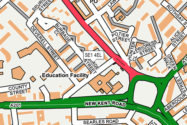 SE1 4EL map - OS OpenMap – Local (Ordnance Survey) SE1 4EL map - OS OpenMap – Local (Ordnance Survey)