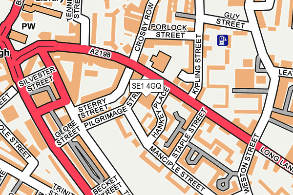 SE1 4GQ map - OS OpenMap – Local (Ordnance Survey) SE1 4GQ map - OS OpenMap – Local (Ordnance Survey)