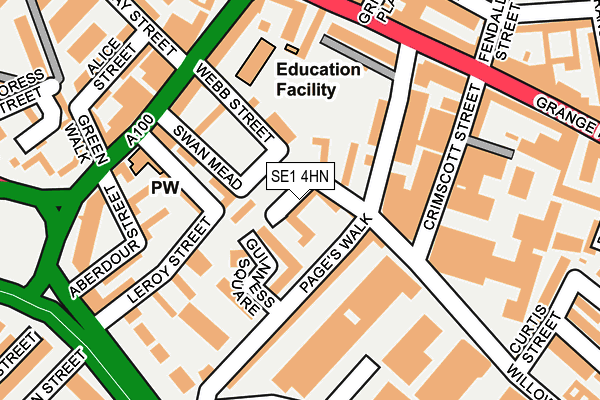 SE1 4HN map - OS OpenMap – Local (Ordnance Survey) SE1 4HN map - OS OpenMap – Local (Ordnance Survey)