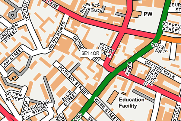SE1 4QR map - OS OpenMap – Local (Ordnance Survey)