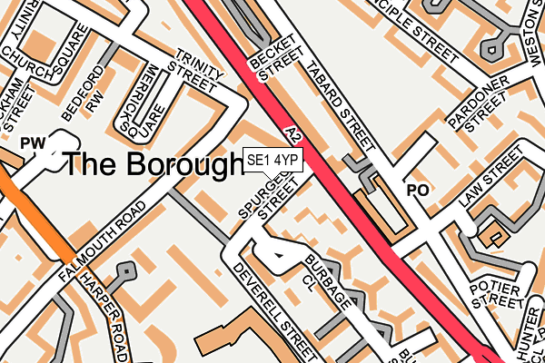 SE1 4YP map - OS OpenMap – Local (Ordnance Survey) SE1 4YP map - OS OpenMap – Local (Ordnance Survey)