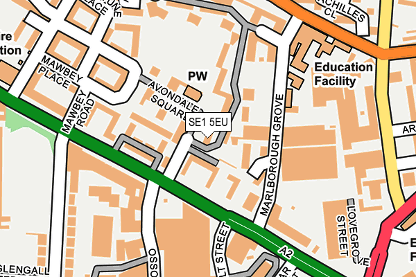 SE1 5EU map - OS OpenMap – Local (Ordnance Survey) SE1 5EU map - OS OpenMap – Local (Ordnance Survey)