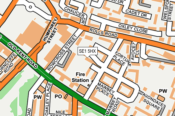 SE1 5HX map - OS OpenMap – Local (Ordnance Survey) SE1 5HX map - OS OpenMap – Local (Ordnance Survey)