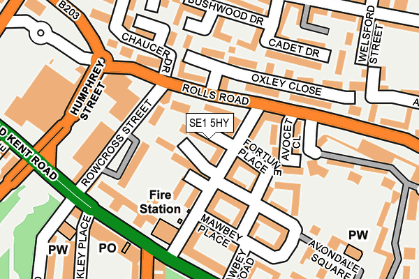 SE1 5HY map - OS OpenMap – Local (Ordnance Survey) SE1 5HY map - OS OpenMap – Local (Ordnance Survey)