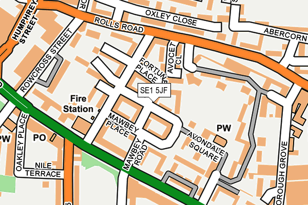 SE1 5JF map - OS OpenMap – Local (Ordnance Survey) SE1 5JF map - OS OpenMap – Local (Ordnance Survey)