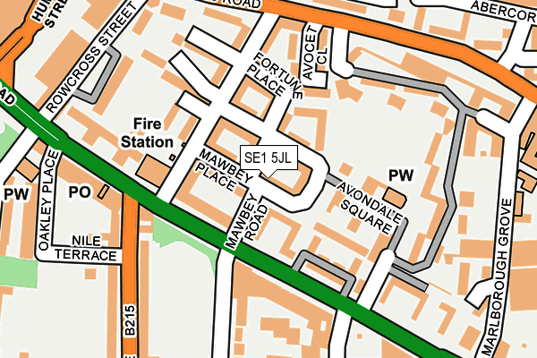 SE1 5JL map - OS OpenMap – Local (Ordnance Survey) SE1 5JL map - OS OpenMap – Local (Ordnance Survey)