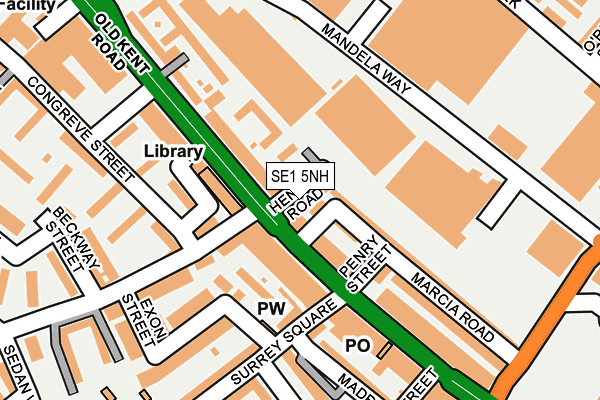 SE1 5NH map - OS OpenMap – Local (Ordnance Survey) SE1 5NH map - OS OpenMap – Local (Ordnance Survey)