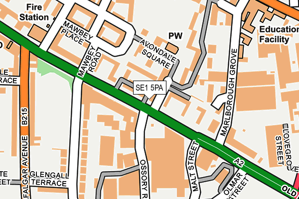 SE1 5PA map - OS OpenMap – Local (Ordnance Survey) SE1 5PA map - OS OpenMap – Local (Ordnance Survey)