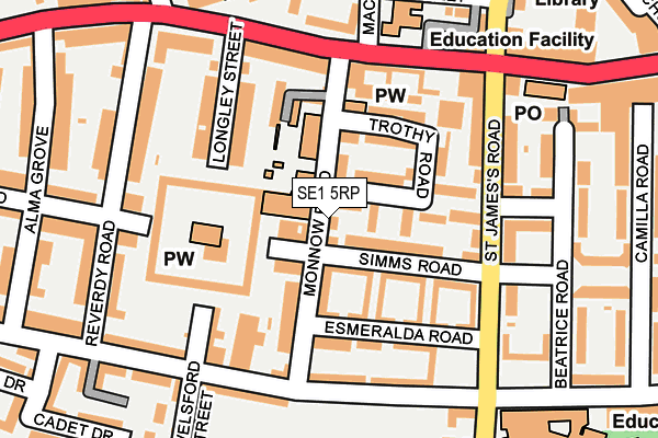 SE1 5RP map - OS OpenMap – Local (Ordnance Survey) SE1 5RP map - OS OpenMap – Local (Ordnance Survey)