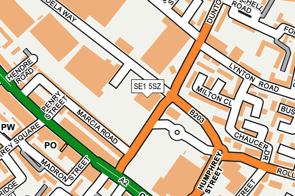 SE1 5SZ map - OS OpenMap – Local (Ordnance Survey) SE1 5SZ map - OS OpenMap – Local (Ordnance Survey)