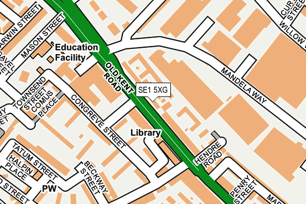 SE1 5XG map - OS OpenMap – Local (Ordnance Survey) SE1 5XG map - OS OpenMap – Local (Ordnance Survey)