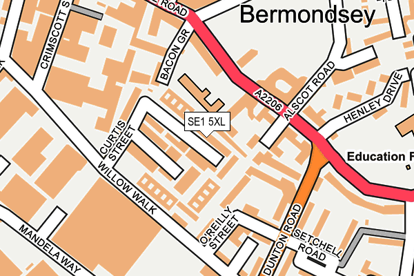 SE1 5XL map - OS OpenMap – Local (Ordnance Survey) SE1 5XL map - OS OpenMap – Local (Ordnance Survey)