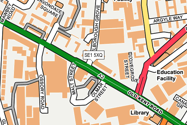SE1 5XQ map - OS OpenMap – Local (Ordnance Survey) SE1 5XQ map - OS OpenMap – Local (Ordnance Survey)