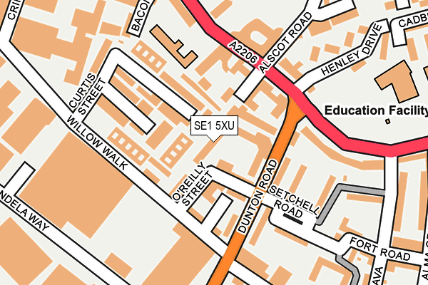 SE1 5XU map - OS OpenMap – Local (Ordnance Survey) SE1 5XU map - OS OpenMap – Local (Ordnance Survey)