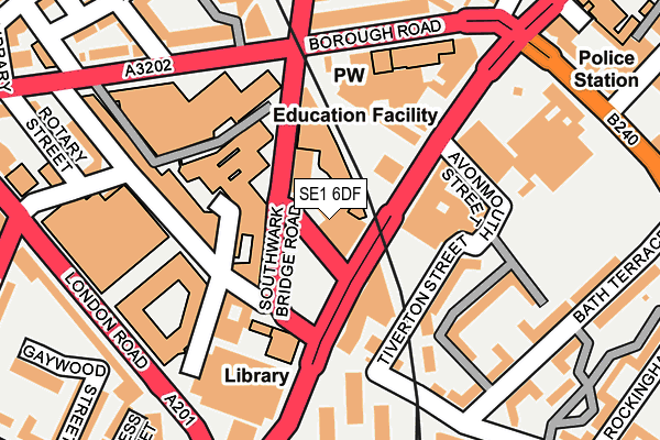 SE1 6DF map - OS OpenMap – Local (Ordnance Survey) SE1 6DF map - OS OpenMap – Local (Ordnance Survey)