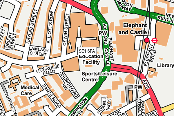 SE1 6FA map - OS OpenMap – Local (Ordnance Survey) SE1 6FA map - OS OpenMap – Local (Ordnance Survey)