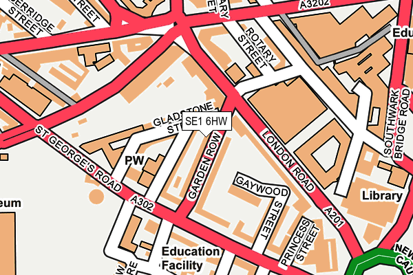 SE1 6HW map - OS OpenMap – Local (Ordnance Survey) SE1 6HW map - OS OpenMap – Local (Ordnance Survey)