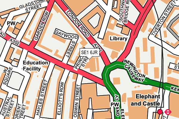 SE1 6JR map - OS OpenMap – Local (Ordnance Survey) SE1 6JR map - OS OpenMap – Local (Ordnance Survey)