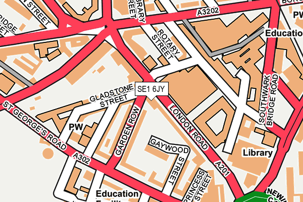 SE1 6JY map - OS OpenMap – Local (Ordnance Survey) SE1 6JY map - OS OpenMap – Local (Ordnance Survey)
