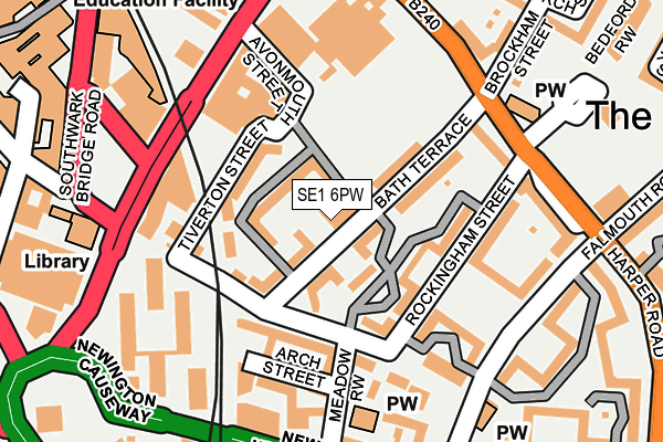 SE1 6PW map - OS OpenMap – Local (Ordnance Survey) SE1 6PW map - OS OpenMap – Local (Ordnance Survey)
